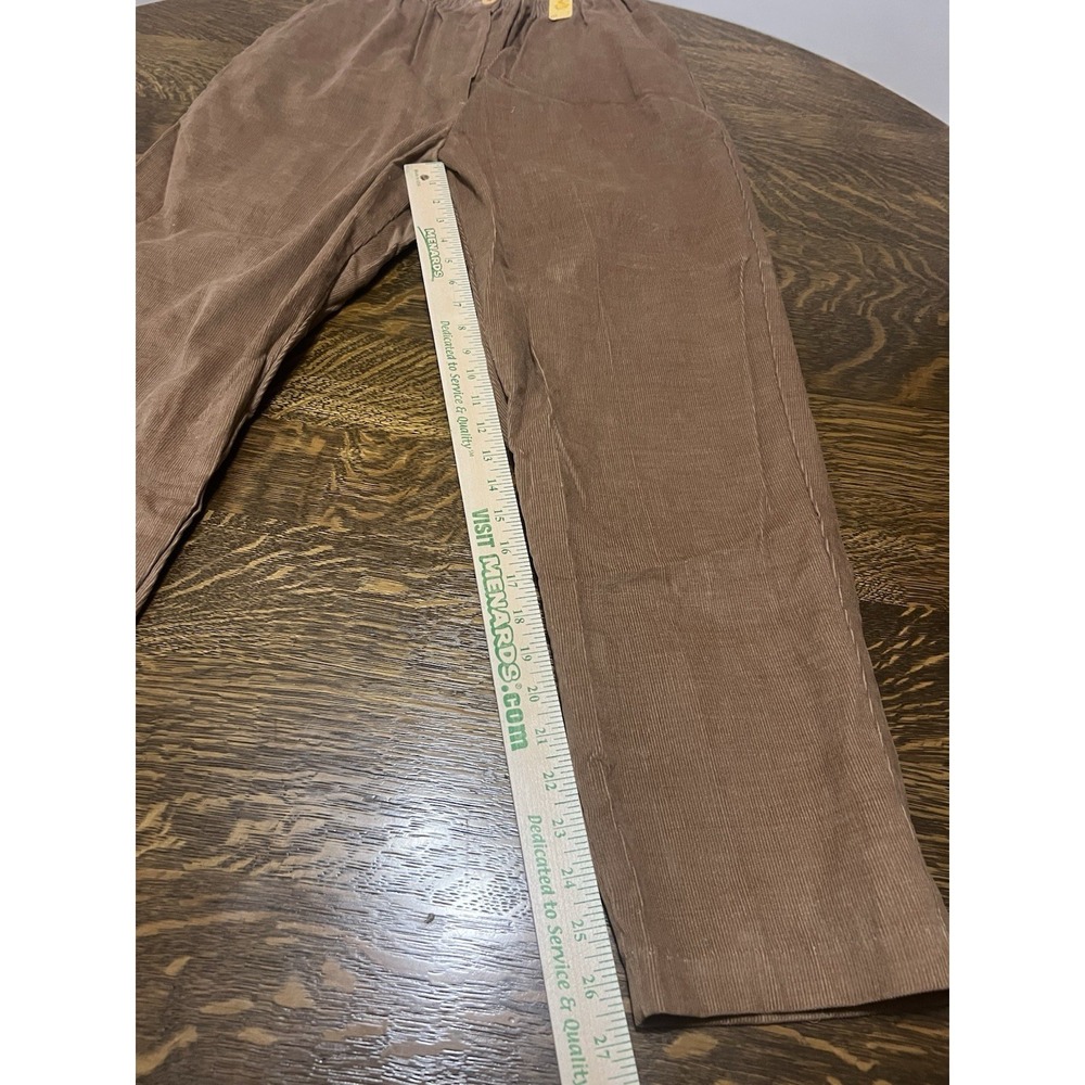 Vintage Sears Corduroy Pants‎ Womens 14P Brown USA Made Elastic Waist Talon - Picture 9 of 9